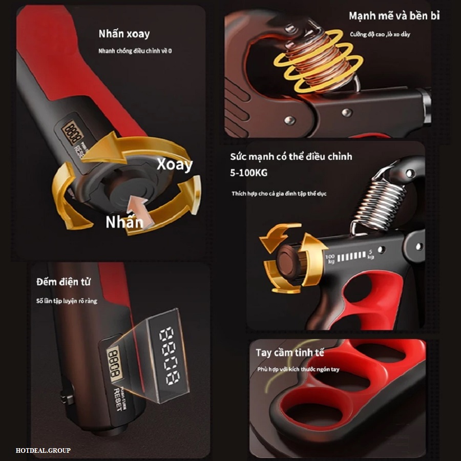 Kìm Bóp Tay KEEP Đếm Số - CHI TIẾT 2