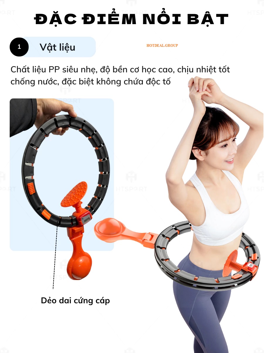 Vòng Lắc Eo Thông Minh Đếm Số - chi tiết 1