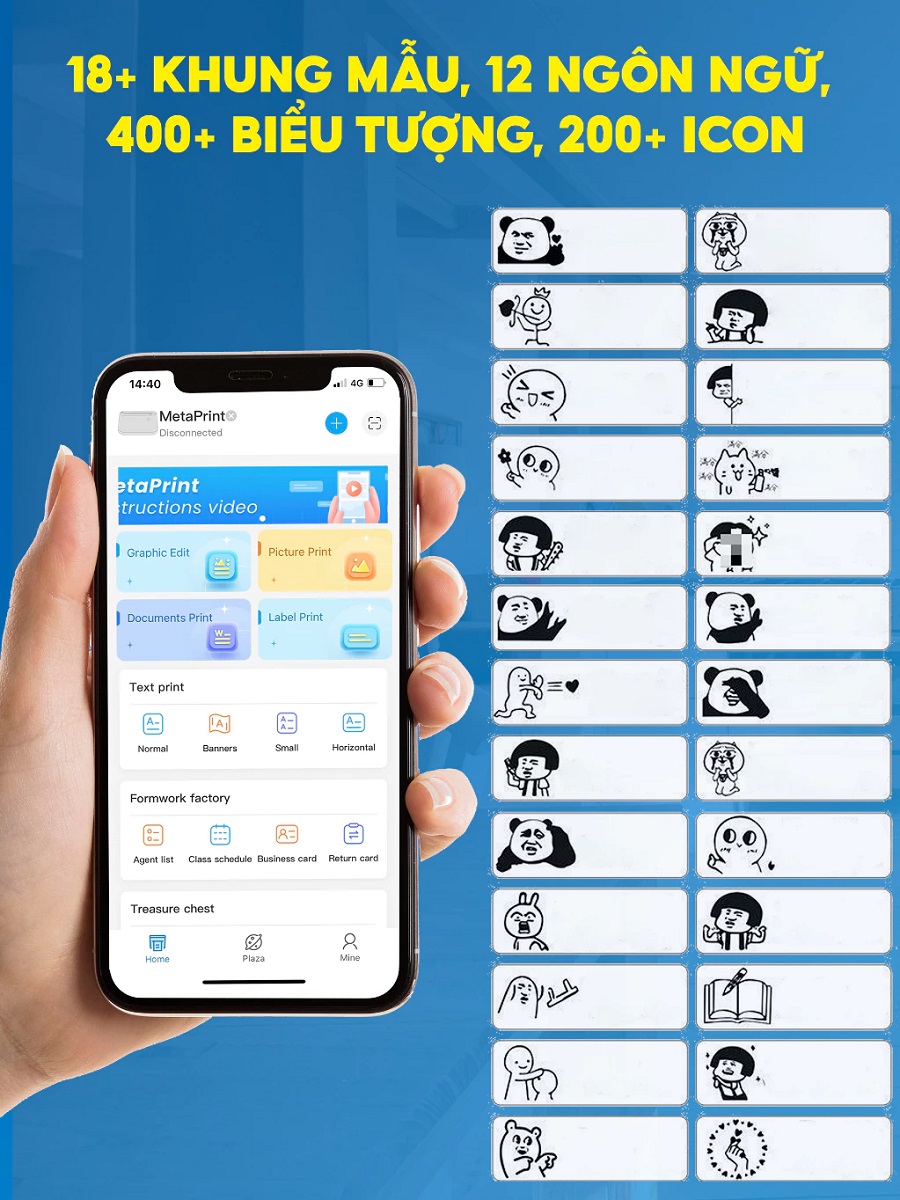 máy in nhiệt mini D11 - CHI TIẾT 1